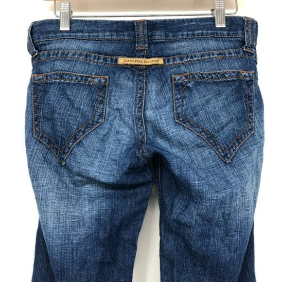 Jean Paul Gaultier Vintage Boot Cut Blue Jeans size 28 - Picture 5 of 7